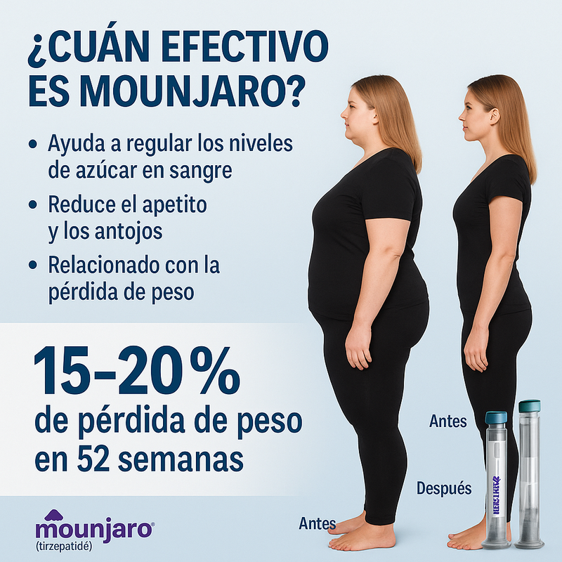Tratamiento médico con Tirzepatida (Mounjaro™) — Control clínico de la obesidad y la diabetes tipo 2