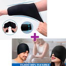 Pack Almohadilla de gel para rodillas codos Y Gorro de gel para el tratamiento de dolor